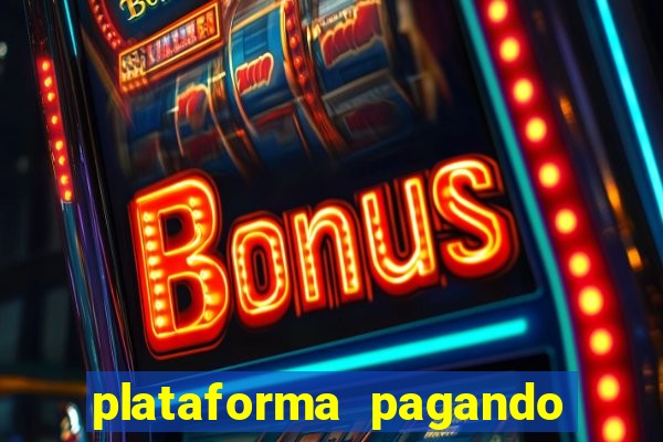 plataforma pagando no cadastro